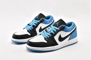 Air Jordan 1 Low Black Laser Blue White On Sale CK3022 004 Womens And Mens Shoes  